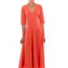 Dress Veronika Terracotta Orange 2 Dress Veronika Terracotta Orange -Brava Clothing Shop Product ProductPropertyID 156144728