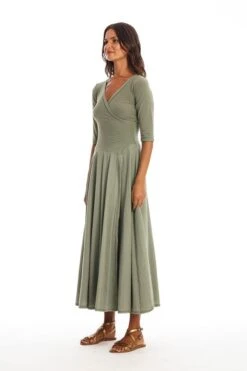 Dress Veronika Khaki Green -Brava Clothing Shop Product ProductPropertyID 156145190