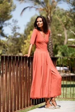 Dress Veronika Earth Red