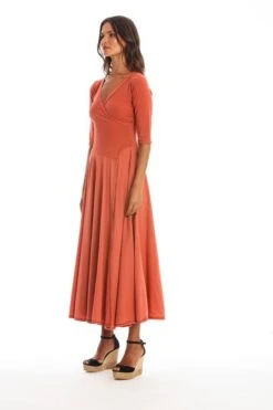 Dress Veronika Earth Red -Brava Clothing Shop Product ProductPropertyID 156145258