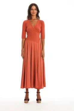 Dress Veronika Earth Red -Brava Clothing Shop Product ProductPropertyID 156145259