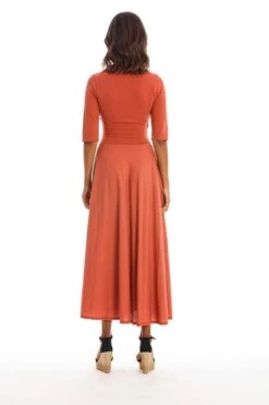 Dress Veronika Earth Red -Brava Clothing Shop Product ProductPropertyID 156145260