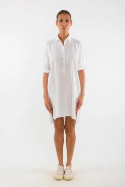 Shirt Dress Isla White -Brava Clothing Shop Product ProductPropertyID 157947333