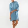 Shirt Dress Isla Faded Denim Blue -Brava Clothing Shop Product ProductPropertyID 157947462