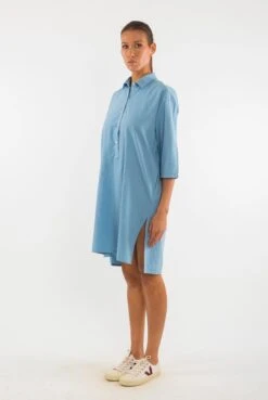 Shirt Dress Isla Faded Denim Blue -Brava Clothing Shop Product ProductPropertyID 157947463