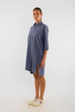 Shirt Dress Isla Anthracite Grey