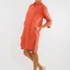 Shirt Dress Isla Terracotta Orange -Brava Clothing Shop Product ProductPropertyID 157947505