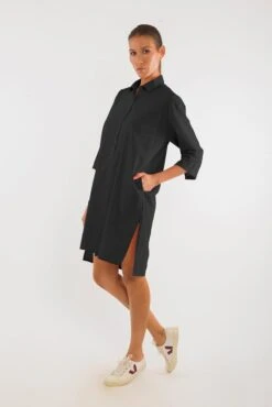 Shirt Dress Isla Black