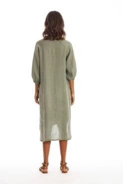 Shirt Dress Mei Khaki Green -Brava Clothing Shop Product ProductPropertyID 157947749
