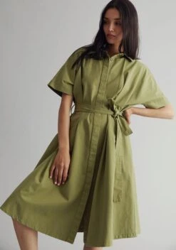 Komodo Dress Ashes Khaki Green