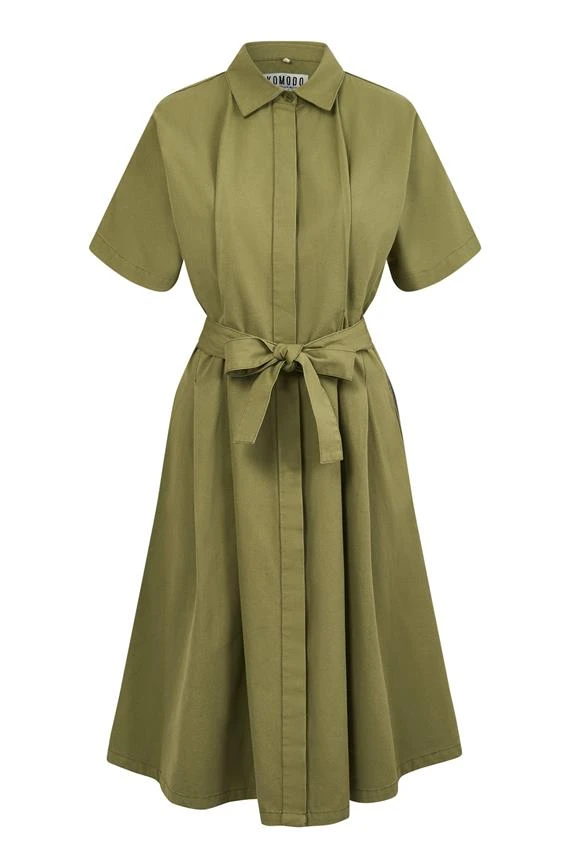 Komodo Dress Ashes Khaki Green 4 Komodo Dress Ashes Khaki Green - Image 2