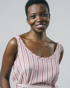 Brava Fabrics Dress Ethnic Stripe Pink -Brava Clothing Shop Product ProductPropertyID 38102386