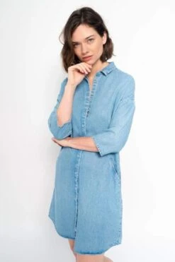Denim Dress Mara Blue -Brava Clothing Shop Product ProductPropertyID 39776781