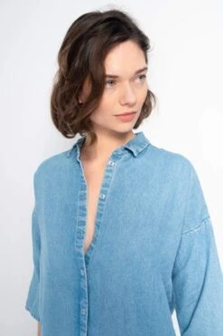 Denim Dress Mara Blue -Brava Clothing Shop Product ProductPropertyID 39776782