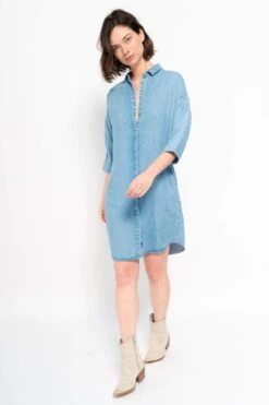 Denim Dress Mara Blue -Brava Clothing Shop Product ProductPropertyID 39776783