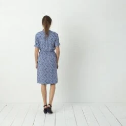 Dress Yann Flowers Blue -Brava Clothing Shop Product ProductPropertyID 45362576