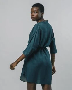 Brava Fabrics Dress Mai Majolica Dark Green -Brava Clothing Shop Product ProductPropertyID 48046552