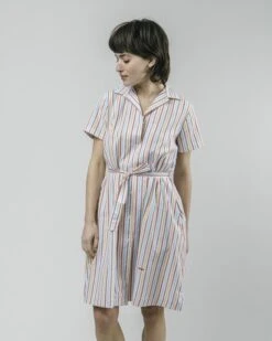 Brava Fabrics Shirt Dress Downtown Stripe -Brava Clothing Shop Product ProductPropertyID 50386909