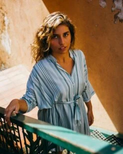 Brava Fabrics Oversized Dress Aqua Promenade -Brava Clothing Shop Product ProductPropertyID 5495613