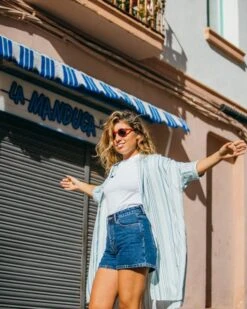 Brava Fabrics Oversized Dress Aqua Promenade -Brava Clothing Shop Product ProductPropertyID 5495616