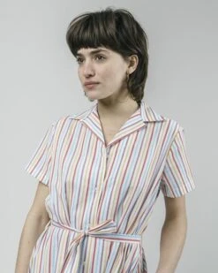 Brava Fabrics Shirt Dress Downtown Stripe -Brava Clothing Shop Product ProductPropertyID 5495883