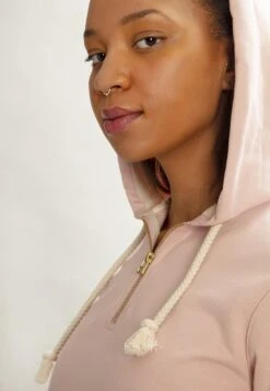 Hoodie Dress Beige/Light Pink -Brava Clothing Shop Product ProductPropertyID 81564652