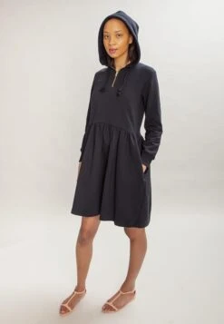 Hoodie Dress Ragna Black -Brava Clothing Shop Product ProductPropertyID 81565345