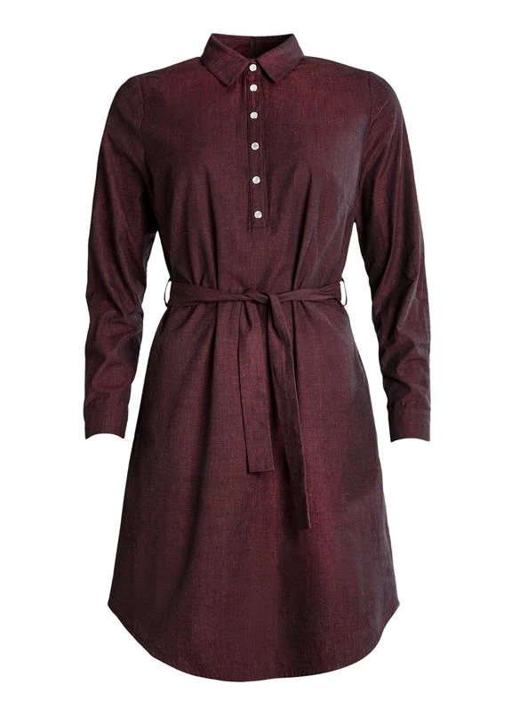Shirt Dress Ulpu Dark Red 4 Shirt Dress Ulpu Dark Red - Image 2