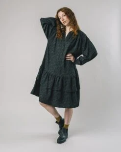 Brava Fabrics Dress Riding Boho Dark Green -Brava Clothing Shop Product ProductPropertyID 91309817