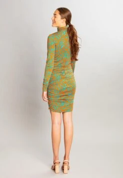 Dress Vera Turquoise & Orange -Brava Clothing Shop Product ProductPropertyID 96608848